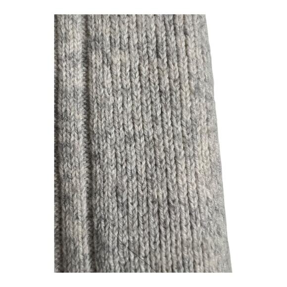 Ralph Lauren Ribbed Knit Midi Skirt Gray Sweater Fall Winter Casual Wool M L - Picture 6 of 8
